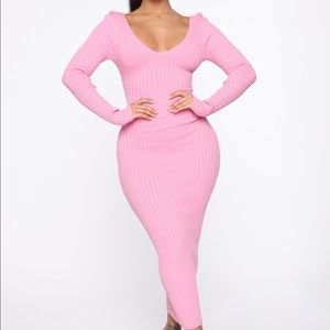 Kallan Knit Dress - Pink